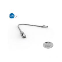 Cordon RJ45 CAT6A sftp 100 Ohms lsoh, Couleur : gris, Longueur : 0,3m (2200)