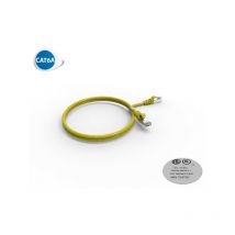 Socamont - Cordon RJ45 CAT6A sftp 100 ohms lsoh, Couleur : Jaune, Longueur : 1m (2210J)