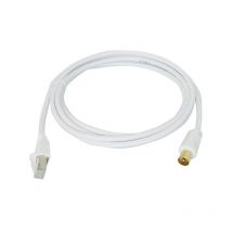 Cordon RJ45/Fiche iec tv Longueur 2 mètres Michaud Q244