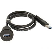 Schlegel - Cordon usb 3.0 RRJUSB3SW 60 cm usb 3.0 RRJUSB3SW noir 0.60 m