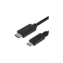 Cordon usb-c vers Micro usb noir 2.0 Hi-Speed pour charge et synchronisation 1 mètre Fujionkyo 423404