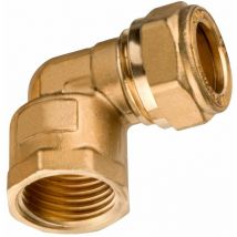 Klemmring Winkel Ø 15 mm – Innengewinde 12,7 mm – Messing – Sanitärverbindung