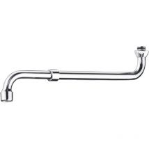 Rohrauslauf S-Form 27 - 44 cm verchromt, schwenk- und ausziehbar - Cornat