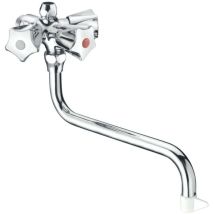 Cornat - Spültisch-wandarmatur Duolux Niederdruck, Chrom Wand-armaturen