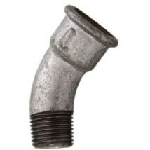 Temperguss-Bogen 45° 1/2 '' 1 Muffe verzinkt Bogen - Cornat