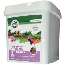 Corne et Sang - Engrais azoté - Coup de fouet - Prêt à l'emploi - 3 kg