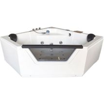 Hydromassage Bathtub 150 x 150 cm Double Pump - Ibiza