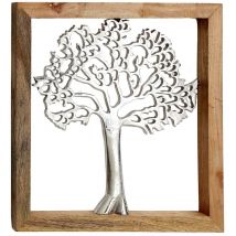 Cornice in legno e alluminio Albero della vita 37 cm