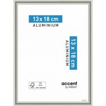 Cornice in nichel, 13 x 18 cm, grigio Nielsen