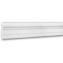 Profhome Decor - Cornice Moulding 150268 ative Moulding Crown Moulding Coving Cornice Neo-Empire style white 2 m