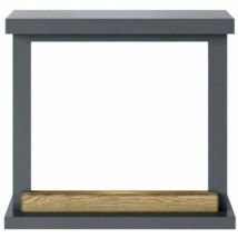 Cornice Per Caminetti Rino Grigia Cm 75x67,8x24,5 Fuego Cornice Caminetto Rino Grigia
