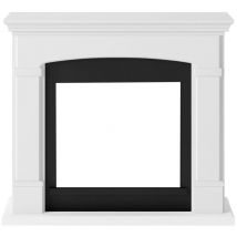 Cornice Decorativa Finto Camino Bianco in Legno mdf Caminetto Tagu Helmi