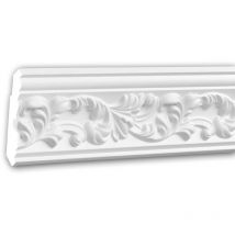 Cornice soffitto parete 150189F Profhome modanatura cornice flessibile modanatura tipo stucco stile rococò barocco bianco 2 m
