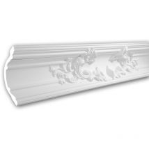 Profhome Decor - Corniche 150167 Profhome Moulure décorative style Rococo-Baroque blanc 2 m