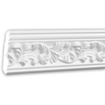 Profhome Decor - Corniche de plafond polyuréthane 150189 Profhome Moulure décorative style Rococo-Baroque blanc 2 m