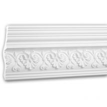 Profhome Decor - Corniche de plafond 150285 Profhome Moulure polyuréthane décorative style Néo-Renaissance blanc 2 m