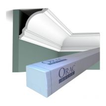 CX106 Corniche plafond Orac Decor - 12x12x200cm (h x p x l) - moulure décorative polymère Carton 8 pièces