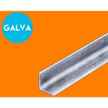 Cornière égale en acier Galvanisé - 30x30mm - Longueur de 2M20 (220cm).