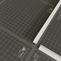 Cornière pvc - Longueur 1 m - Blanc - 1 x 1 cm