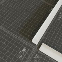 Cornière pvc - Longueur 1 m - Blanc - 1.5 x 1.5 cm