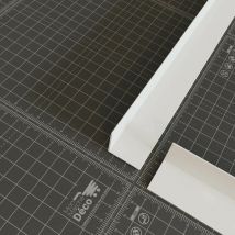 Cornière pvc - Longueur 1 m - Blanc - 2.5 x 2.5 cm
