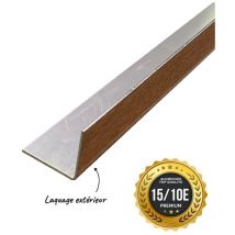 Cornière PREMIUM 2mL en alu 15/10ème 40x40mm - laquage extérieur - CD28 - ALUHOME