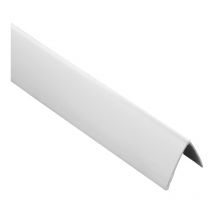 Cornière pvc - Finition : Blanc - Longueur : 2600 mm - Matériau : PVC - Section : 30 x 30 mm - PRUNIER