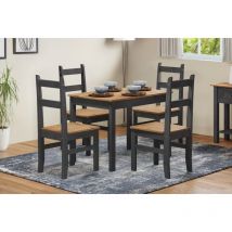 Mercers Furniture - Corona Charcoal Budget Dining Set