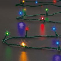 32m multicolor 320 led luz de cadena al aire libre + transformador - Feeric lights & christmas