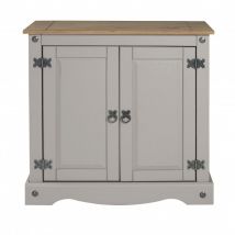 Mercers Furniture - Corona Grey Wax 2 Door Cupboard