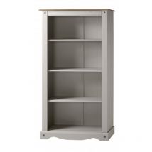 Mercers Furniture - Corona Grey Wax Medium Bookcase