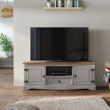 Mercers Furniture - Corona Grey Wax Widescreen tv Unit