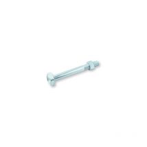 Boulon (vendu avec Ecrou) Charpente M14X120 Tête carrée 24X24X10 Acier zingué-1 piece