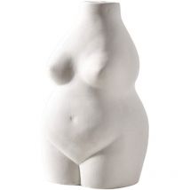Vase de corps féminin Art Design Pot de fleur en céramique Statue de torse de femme Petit vase Porte-encens pour la décoration de bureau à domicile