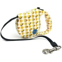 Gncpets - Correa extensible de cordón con dibujo de emojis hasta 25 kg 5 metros Correa extensible de cordón de 5 metros para perros hasta 25 kgs. Con
