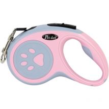 Jalleria - Correa retráctil para perros, 5 m/16 pies, apta para perros pequeños de hasta 12 kg, ideal para paseos diarios.