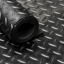 Vivol - Corredor de goma / alfombra de goma en rollo Diamante 3mm - Ancho 160 cm - Por metro lineal