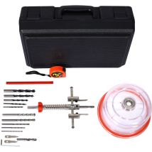 Cortadora de agujeros sierra ø 40-120 mm diámetro ajustable círculo con protector de polvo abs