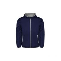 Chaqueta cortavientos impermeable con capucha forrada angelo Roly 12 Azul Marino