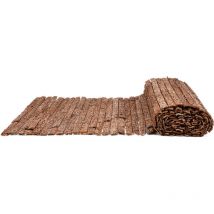 Barca naturale semplice 1x3m F27101 Faura Decorazione a parete in corteccia naturale - Brown - Dimensione 1 x 3 m