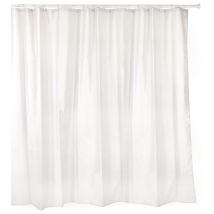 Ta-tay - cortina baño poliester blanco con anillas 220 x 200 cm - 5520201