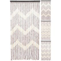 Rideau WURKO – 90 x 180 cm – Bambou – Motif décoratif, Style naturel, Largeur adaptée