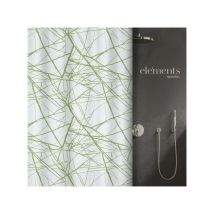 Cortina de ducha Poliéster fores 180x200cm Green Elements de Spirella
