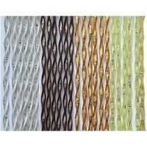 Made-in-italy - Cortina Helicoidal 'Luna' Cm. 140 x 240 - Amarillo/Transparente