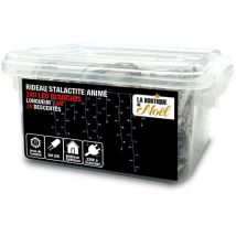 La boutique de Noël - Cortina luminosa led estalactita Translúcido 10 mètres