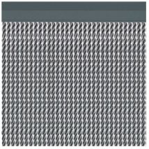 Acudam - Cortina puerta manacor color plata 90x210cm m63577