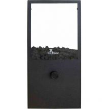 Gaswindlicht dome h, 18 x 18 x 45 cm mit Glas