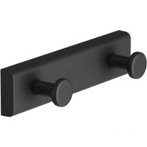 Next patère de salle de bain crochet de salle de bain noir mat dual quickfix (10 cm) - Cosmic