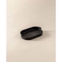 Cosmic - Avenir Soap Dish Rectangular Recycled Sink Tray in Black Natural Color