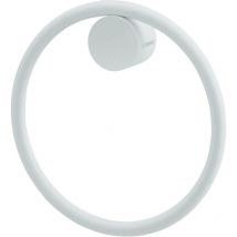 Cosmic Towel Ring Matte White Geyser